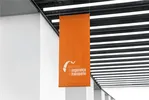 Miniatura de Bandeira com a logo do memorial